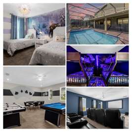 Family Fun Fortress at Champions Gate -Theater - Game Room - Pool & Spa - Walk to Waterpark