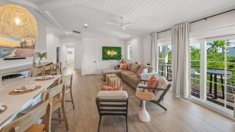 Club Room with Bar Seating, Soft Seating, TVs, and Gaming Systems