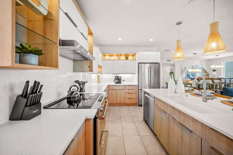 Kitchen - Oversized Refrigerator - Dishwasher - Oven - & Large Gas Stove