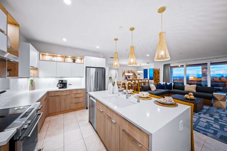 Kitchen - Oversized Refrigerator - Dishwasher - Oven - & Large Gas Stove