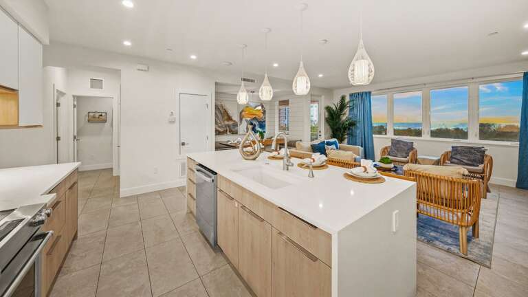 2nd Living Level - Great Room - Open Floor Plan - Gulf Views