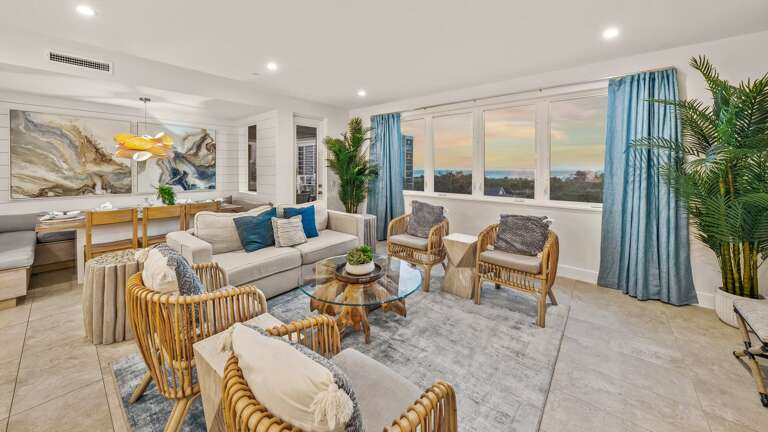 2nd Living Level - Great Room - Open Floor Plan - Gulf Views