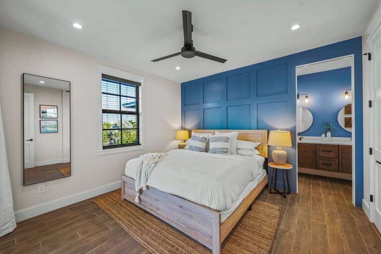 Master Bedroom 2-King Bed, En Suite Bath, TV, Balcony Access