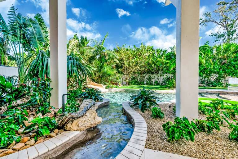 Daytime - Splash Zone - Heated Resort Style Pool w/ Waterslide and Sunshelf