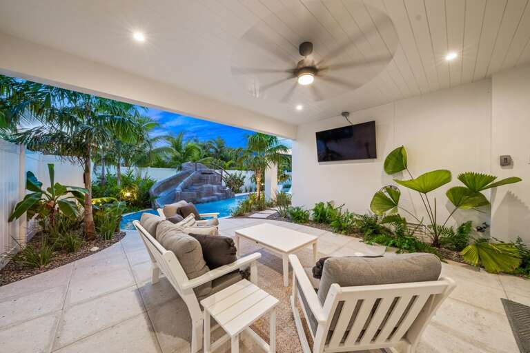 Covered Pool Patio - Twilight Covered Pool Patio - Twilight