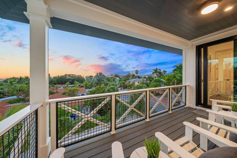 2nd Living Level - Rear Balcony - Twilight 2nd Living Level - Rear Balcony - Twilight