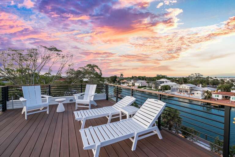 Twilight - Rooftop Views of Bayou and Sarasota Bay Twilight - Rooftop Views of Bayou and Sarasota Bay