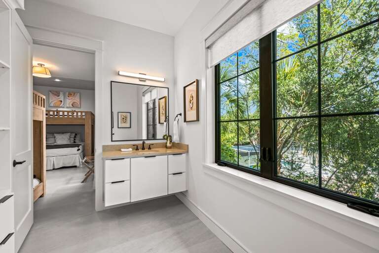 Bedroom 6 - En Suite Bath with Double Vanity and Shower/Tub Combo Bedroom 6 - En Suite Bath with Double Vanity and Shower/Tub Combo