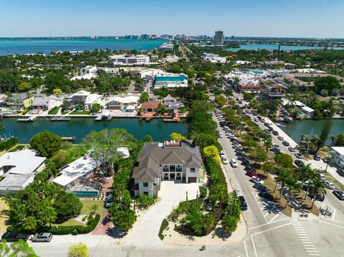 Aerial View of Home (East) - St. Armand's Circle, Downtown Sarasota, and Sarasota Bay Aerial View of Home (East) - St. Armand's Circle, Downtown Sarasota, and Sarasota Bay