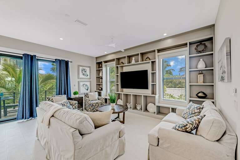 Living Room w/ Balcony Access