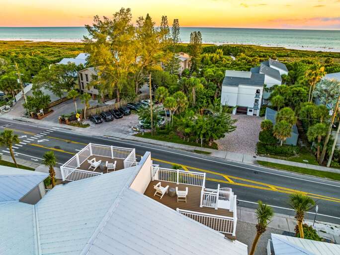 Aerial View of Roof Top Deck and the View