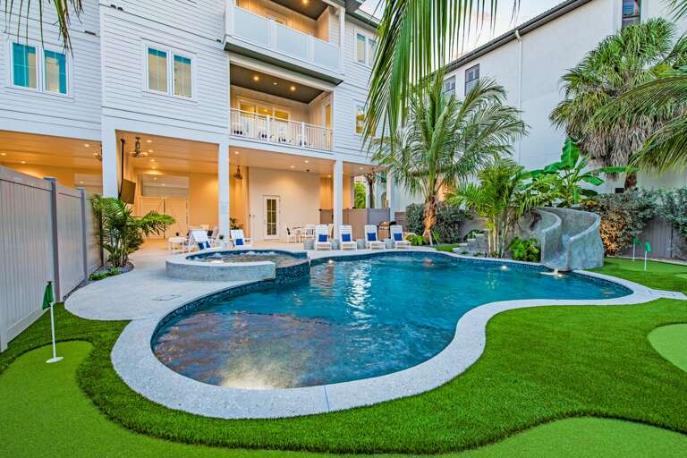 Twilight of the Pool Area