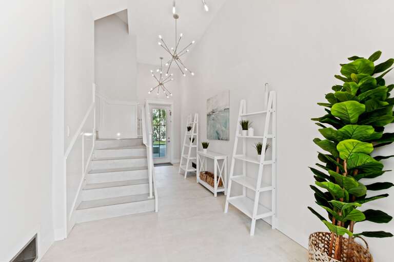 Entryway Foyer - Elevator and Stairs to All Floors