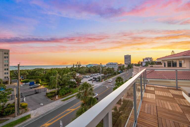 Twilight - Elevated Perspective - Gulf Views Twilight - Elevated Perspective - Gulf Views