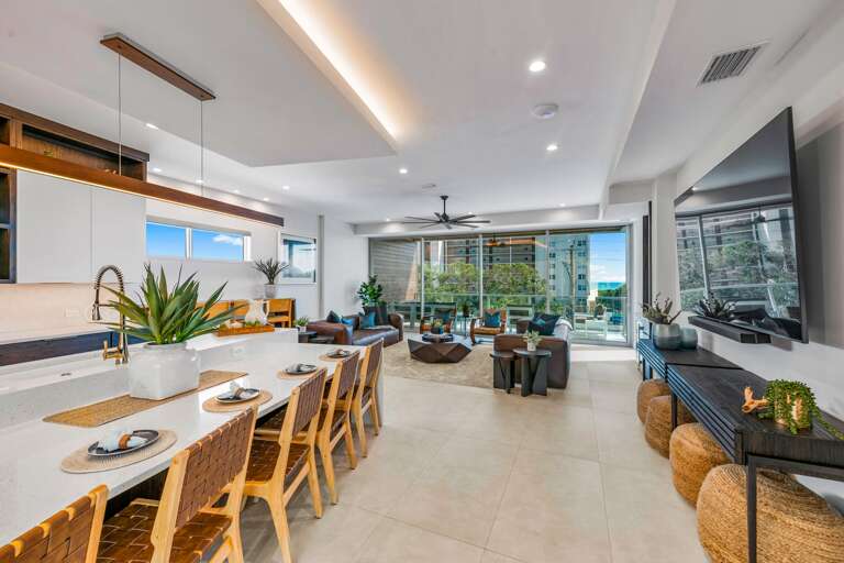 Great Room - Kitchen-Living-Dining w/ Gulf Views - Balcony Access Great Room - Kitchen-Living-Dining w/ Gulf Views - Balcony Access