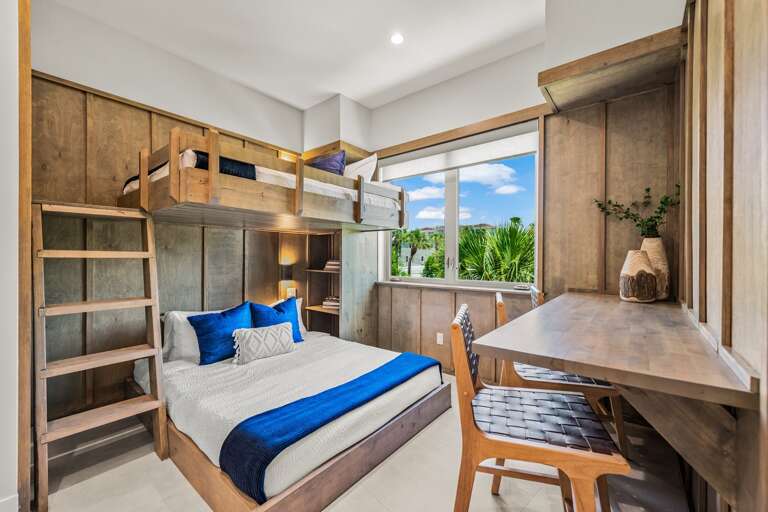 Bedroom 6 - Bunk Room - Full/Queen w/ En-Suite Bathroom & Dedicated Work Space Bedroom 6 - Bunk Room - Full/Queen w/ En-Suite Bathroom & Dedicated Work Space