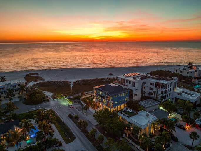 Twilight Drone - Sunset Blue - Luxurious Beachfront Vacation Rental