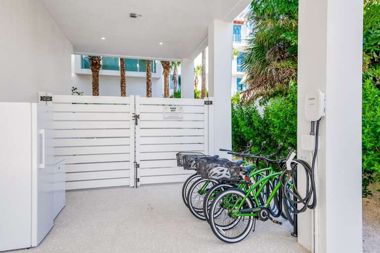 Included Amenities - Beach Wagons, Beach Coolers, Beach Chairs, and EV Charger!