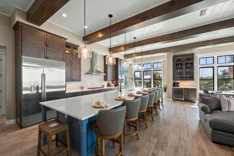 Kitchen - Oversized Refrigerator - (2) Dishwasgers, Double Ovens, & Large Gas Stove - Balcony Access