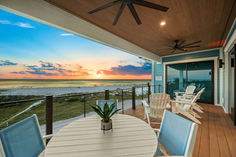 Twilight - 2nd Living Level Balcony - Great Room Access - Seating of 8 - Beach/Gulf Views