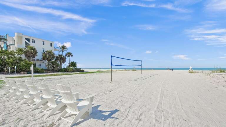 Private Beach - Volleyvall Court - Seating for 6