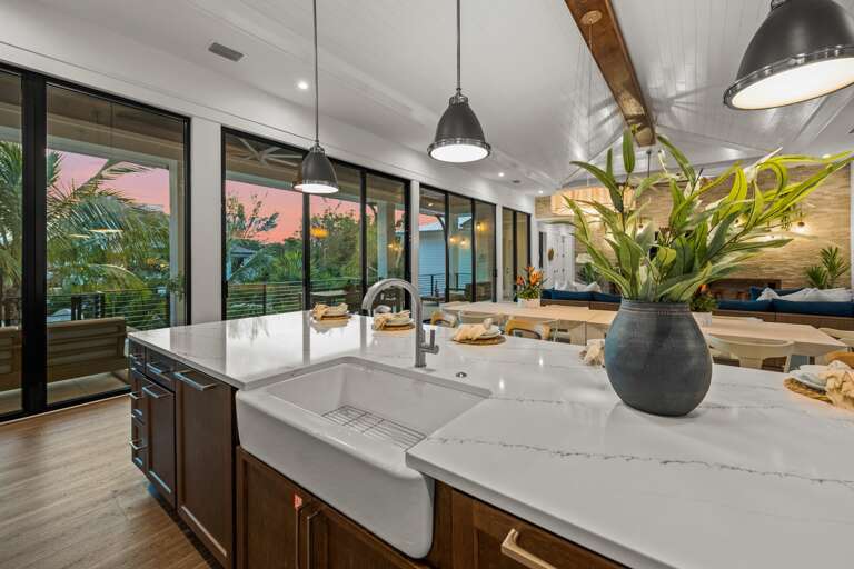 Great Room - Open Floor Plan - Balcony Access - Lake Views.