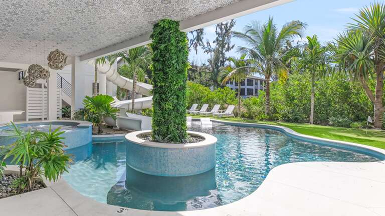 Covered Pool Area - Oversized Spa - Resort Style Pool - Waterslide