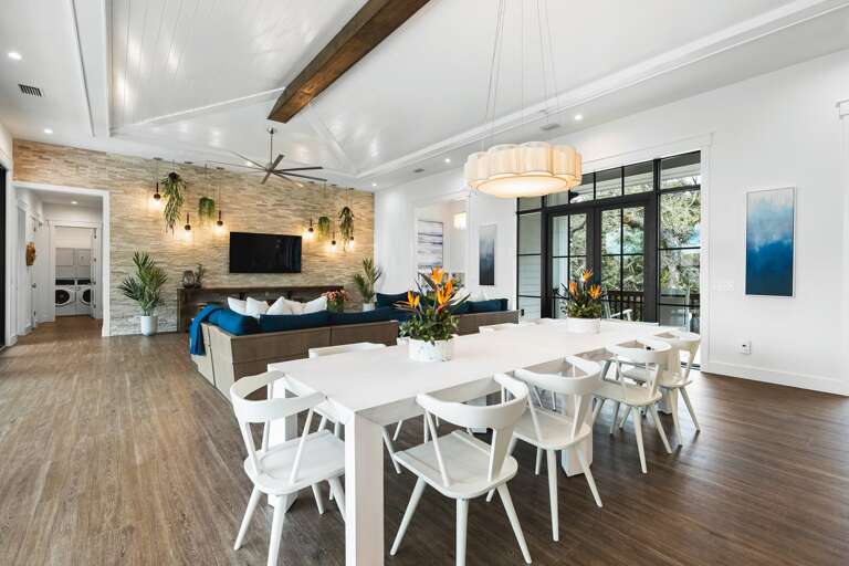 Great Room - Open Floor Plan - Balcony Access - Lake Views.