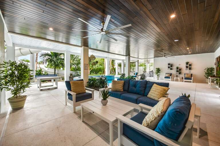 Covered Pool Area - Soft Seating for 9.