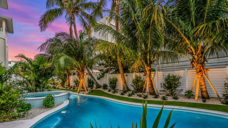 Twilight - Resort Style Pool w/ Lush Tropical Landscape Twilight - Resort Style Pool w/ Lush Tropical Landscape