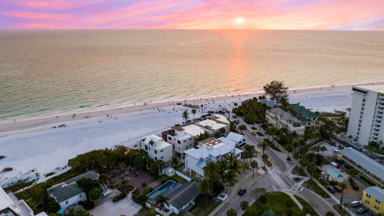 Twilight - Aerial Drone - Sandbar Social - Gulf Views - Steps to the Beach Twilight - Aerial Drone - Sandbar Social - Gulf Views - Steps to the Beach