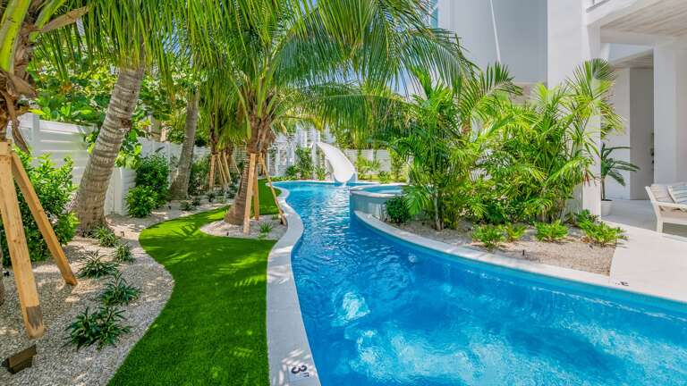 Resort Style Pool - Lush Tropical Landscaping Resort Style Pool - Lush Tropical Landscaping