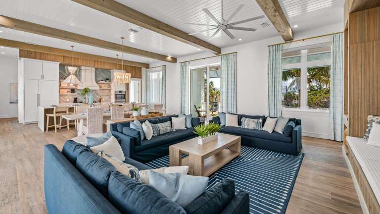 1st Living Level - Great Room - Open Floor Plan - Balcony Access - Gulf Views 1st Living Level - Great Room - Open Floor Plan - Balcony Access - Gulf Views