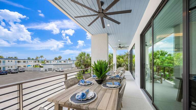 1st Living Level - Front Balcony - Living Room Access - Outdoor Dining Area 1st Living Level - Front Balcony - Living Room Access - Outdoor Dining Area