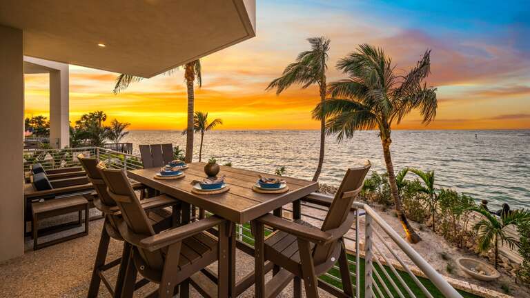 Twilight - 1st Living Level Balcony w/ Seating and Direct Gulf Views