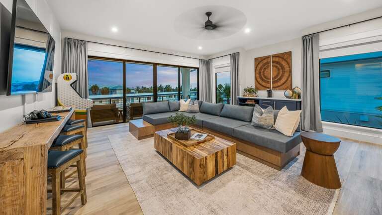 Twilight - 2nd Living Level - Club Room - Arcade Games - Balcony and Rooftop Access - Gulf Views