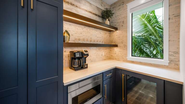 Kitchen - Microwave - Wine Cooler, Coffee Maker Kitchen - Microwave - Wine Cooler, Coffee Maker