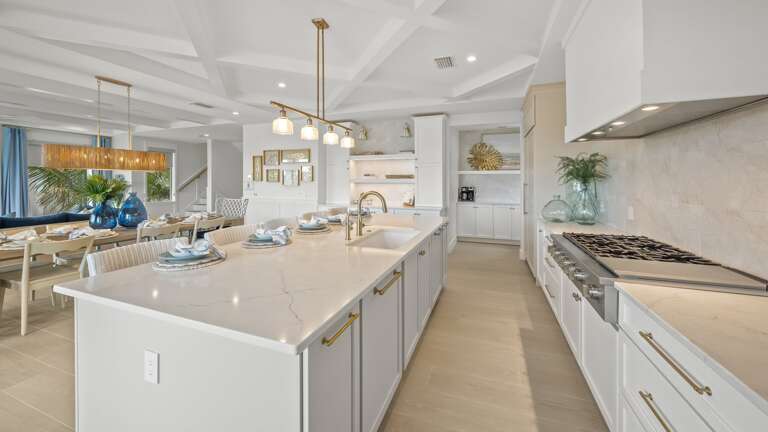 Kitchen - Oversized Refrigerator - Dishwasher, Double Ovens, & Large Gas Stove