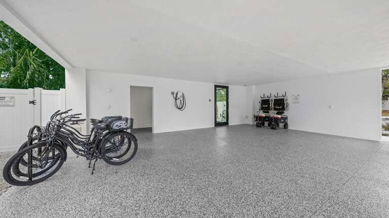 Covered Parking Area - Free Bikes - Beach Wagons - Beach Chairs - Coolers