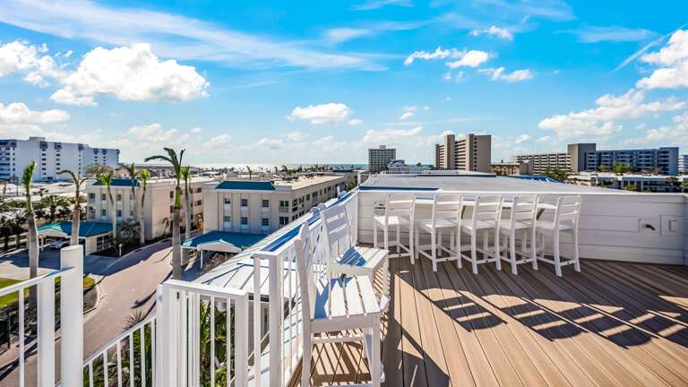 Blue Lagoon - Rooftop - High-Top Chairs - Gulf Views