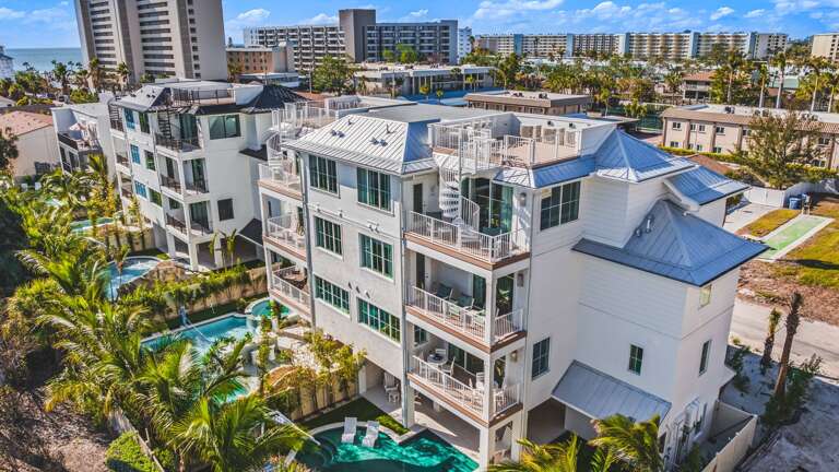 Blue Lagoon - Ariel Drone - Rear Elevation