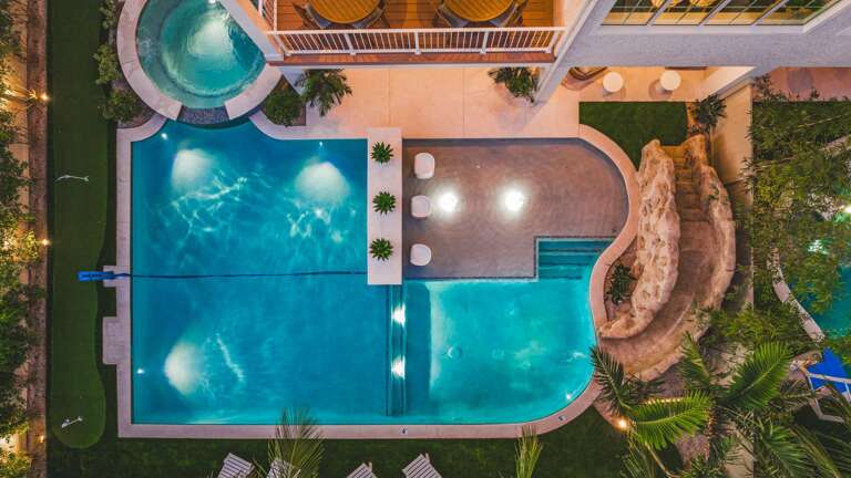 Twilight - Ariel Drone - Resort Style Pool/Spa