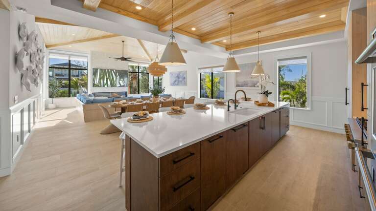 Kitchen - Oversized Refrigerator - (2) Dishwashers, Double Ovens, & Large Gas Stove - Balcony Access