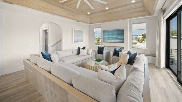 1st Living Level - Great Room - Open Floor Plan - Balcony Access - Gulf Views