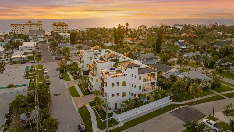 Twilight - Ariel Drone - Clearwater Beach