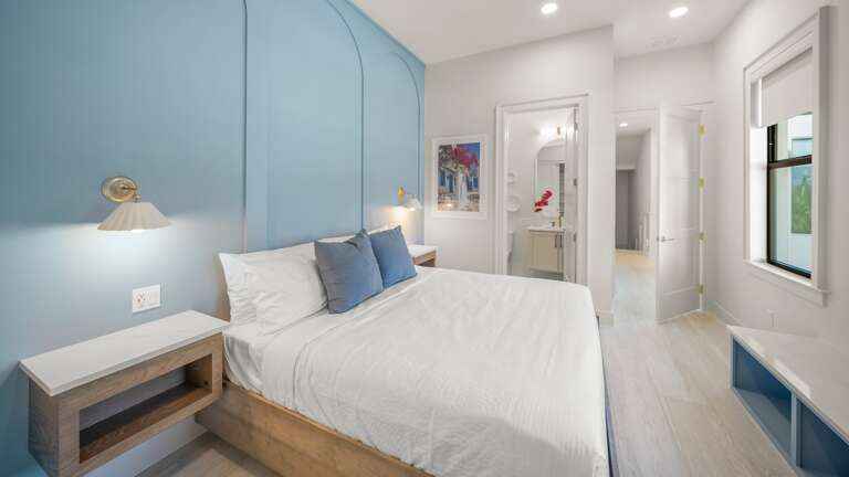 1st Living Level - Bedroom 3 - King Size Bed and En-Suite Bathroom