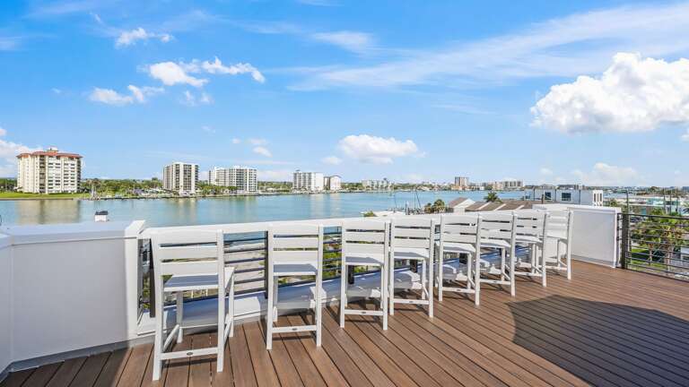 Daytime - Rooftop - High-Top Seating for 8 - Water Views