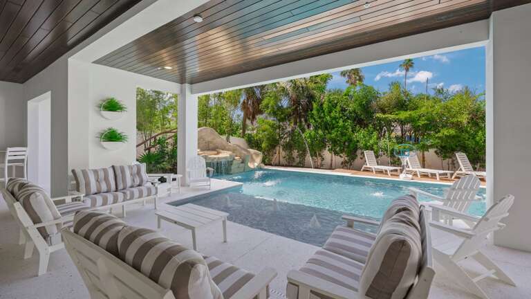 Daytime - Covered Pool Entrance - Seating Area