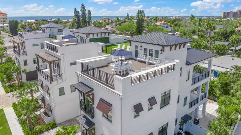 Sapphire Shores - Aerial Drone - Front Elevation