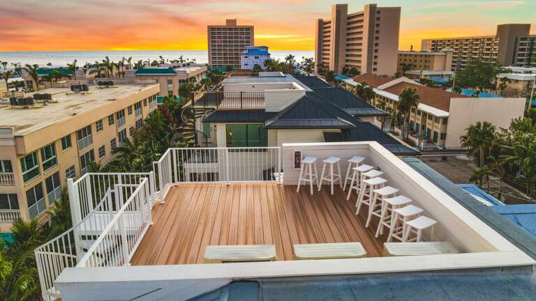 Home B - Twilight - Serving Sunset - Aerial Drone - Rooftop - Gulf Views